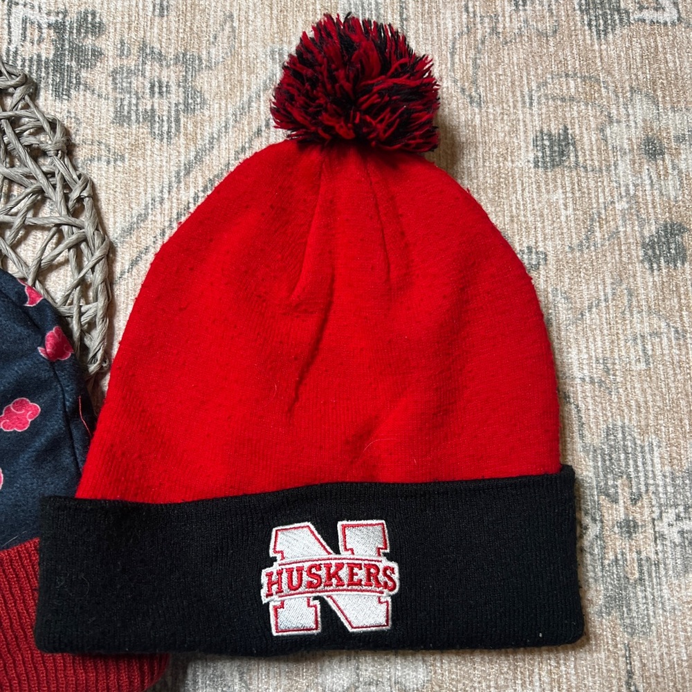 Top of the World Huskers Red and Black Kids Hat